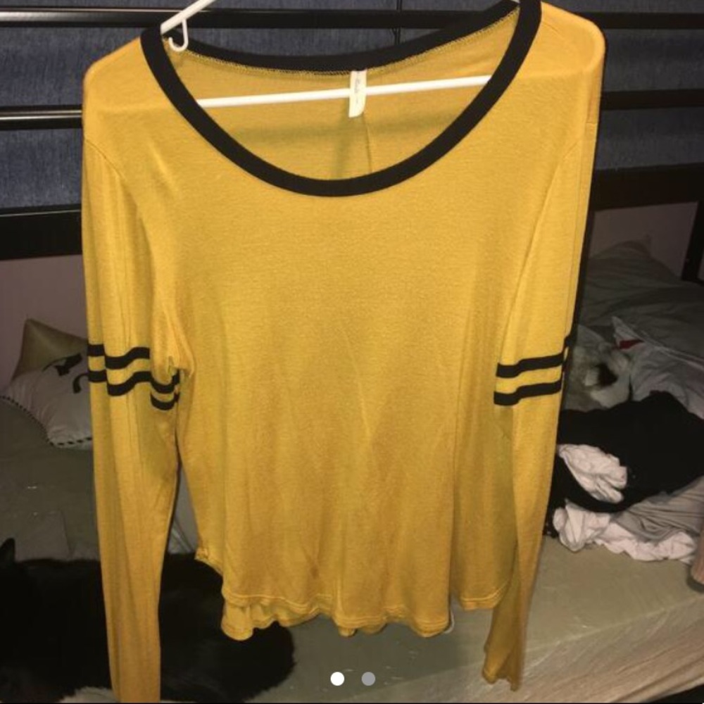 Long sleeve yellow shirt